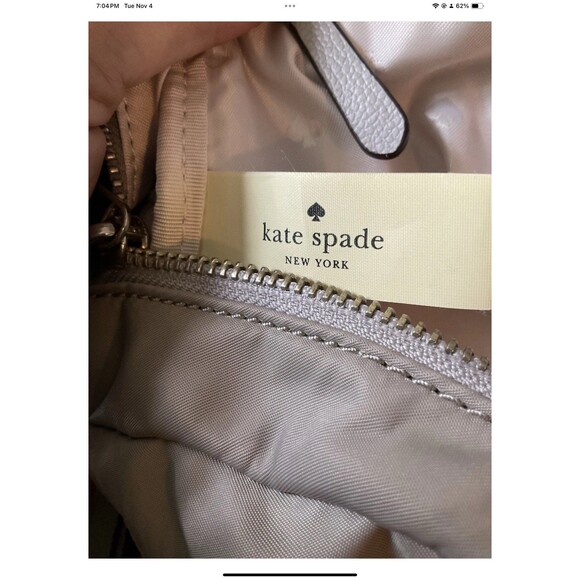 Kate Spade New York Dawn Nylon Medium Backpack in Soft Taupe - Picture 8 of 9